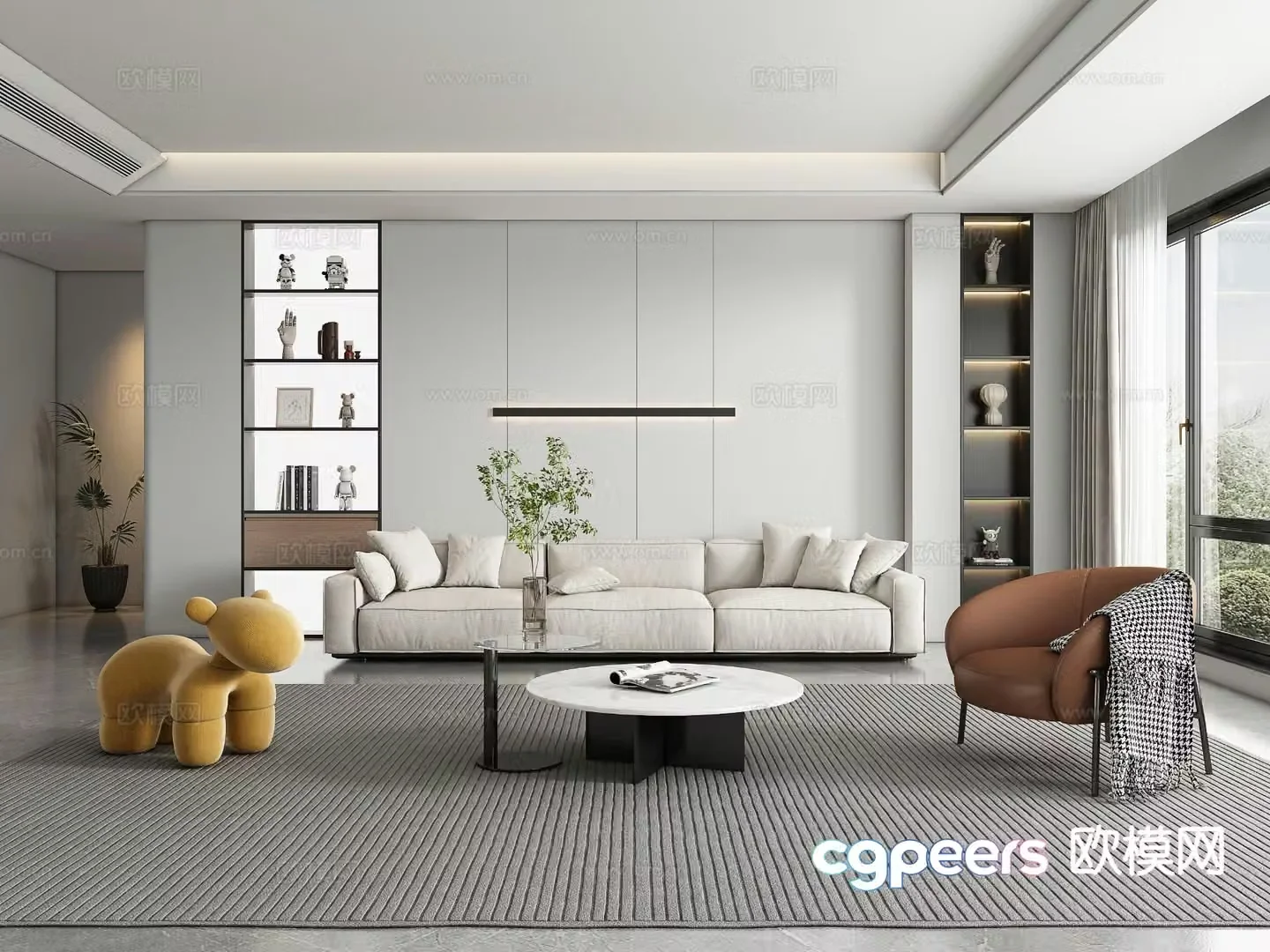 Modern living room 3d model