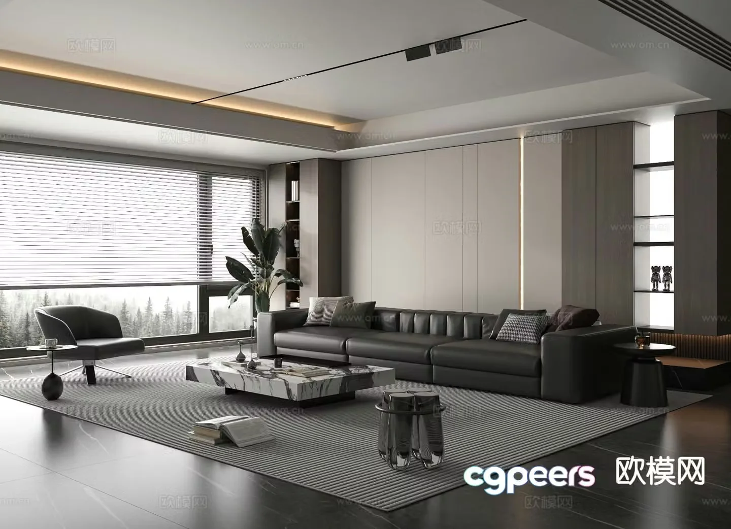 Italian living room 3d model