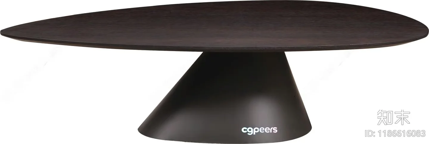 Modern Dark Brown Table 3D Model – 19069 – VRAY Render