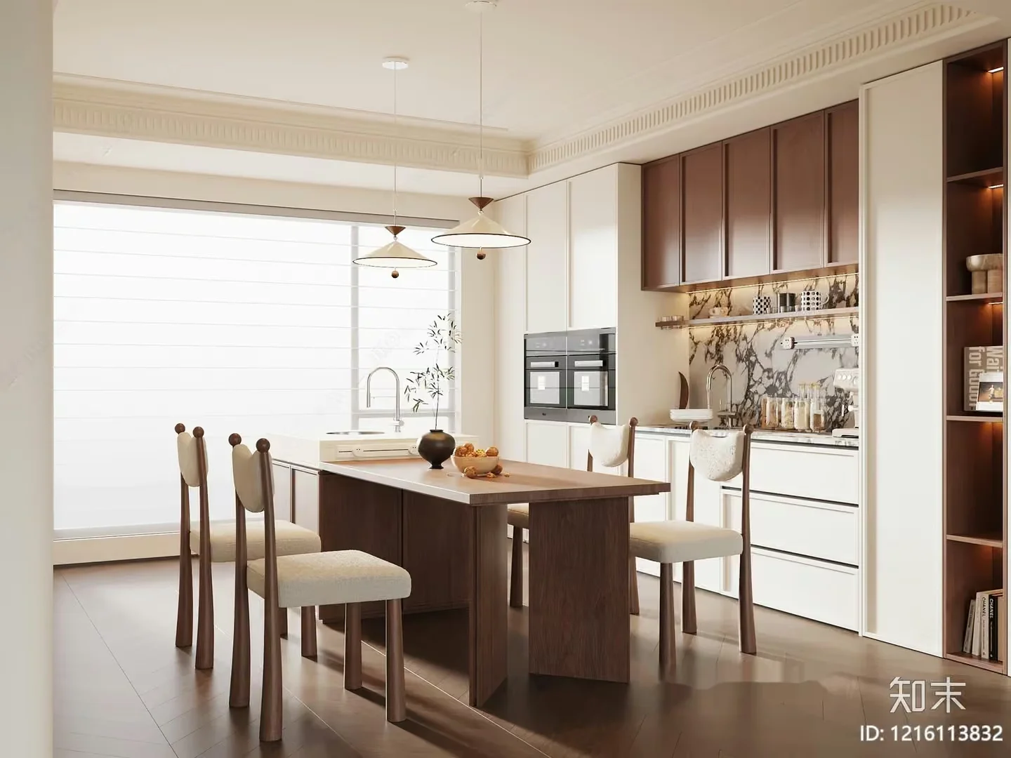 Modern Kitchen 3D Model – 16495 – VRAY Render