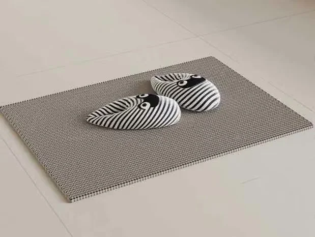 A Pair Of Black And White Slippers 3D Model – 13297 – VRAY Render