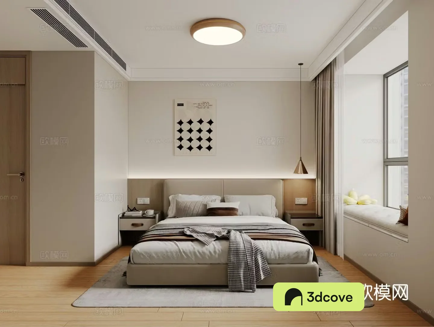 Modern ceiling light bedroom hanging painting chandelier
