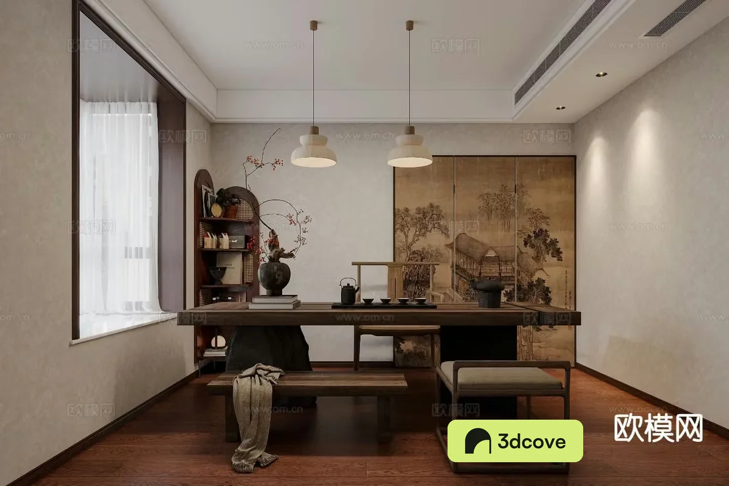 Wabi-sabi style tea room