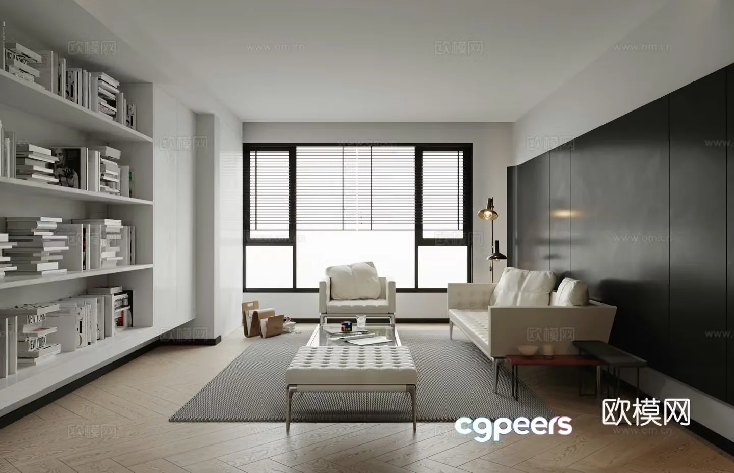 Modern living room 3d model