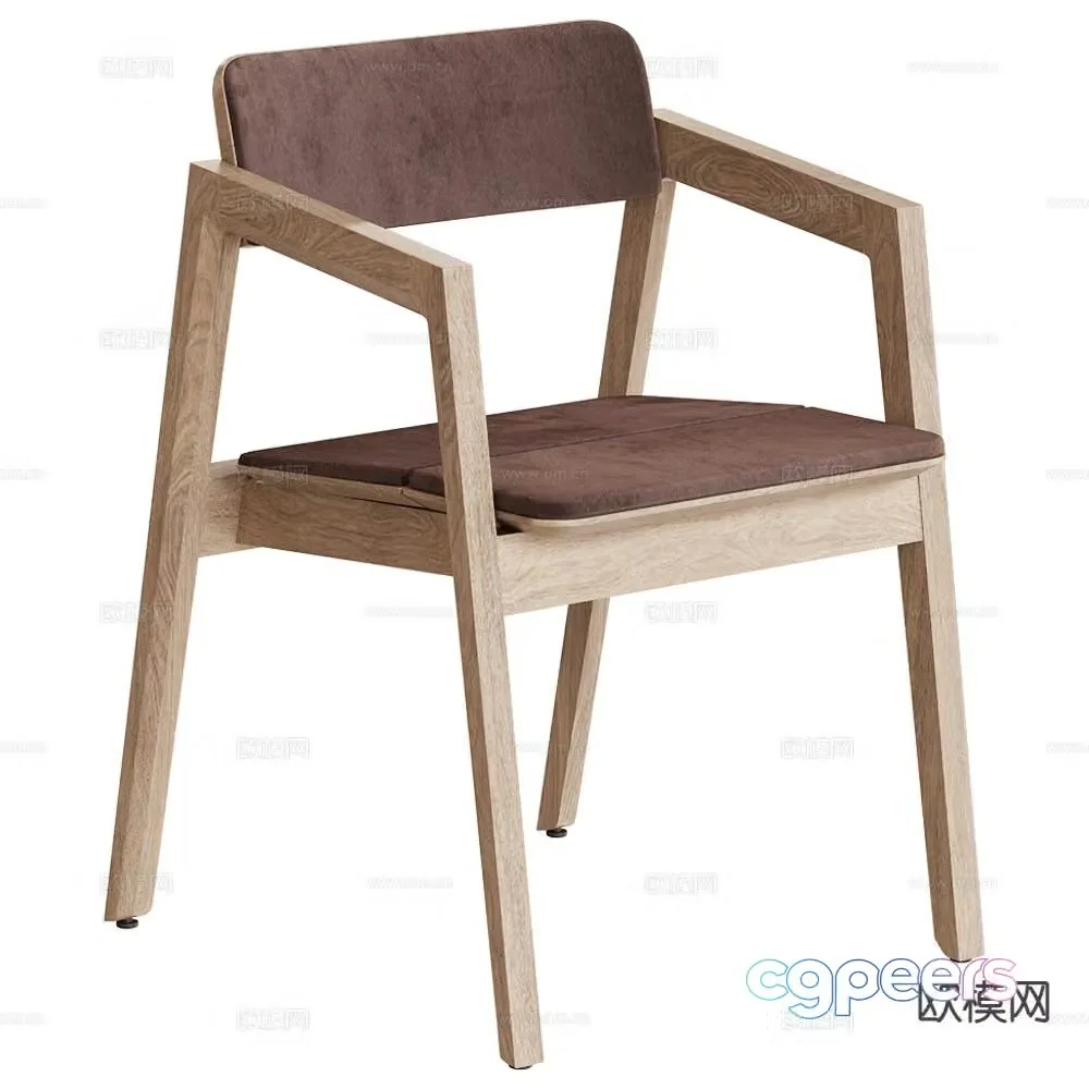 Fora Form dining chair single chair 3d model
