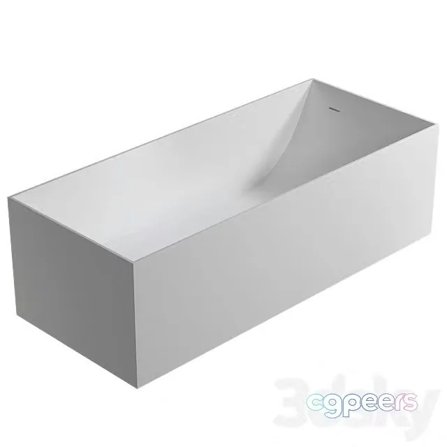 3ds Max Free – Artificial Stone Bathtub