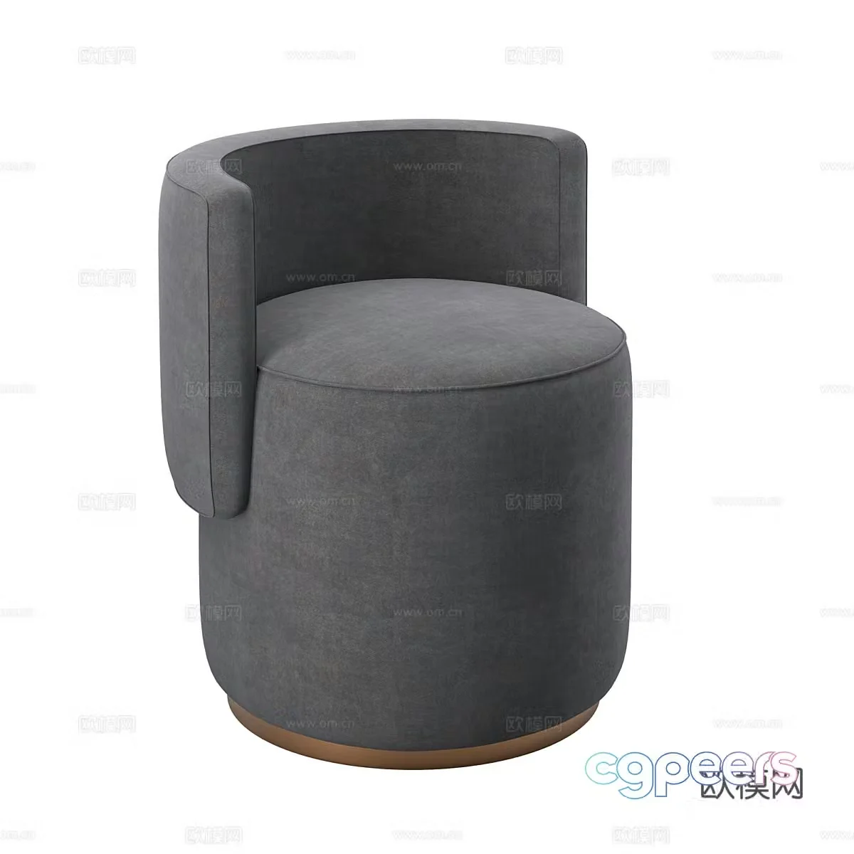 Modern simple low stool low stool simple low stool 3D model