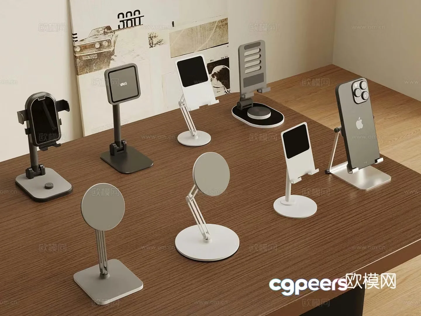 Modern ornaments Mobile phone stand Mobile phone 3d model