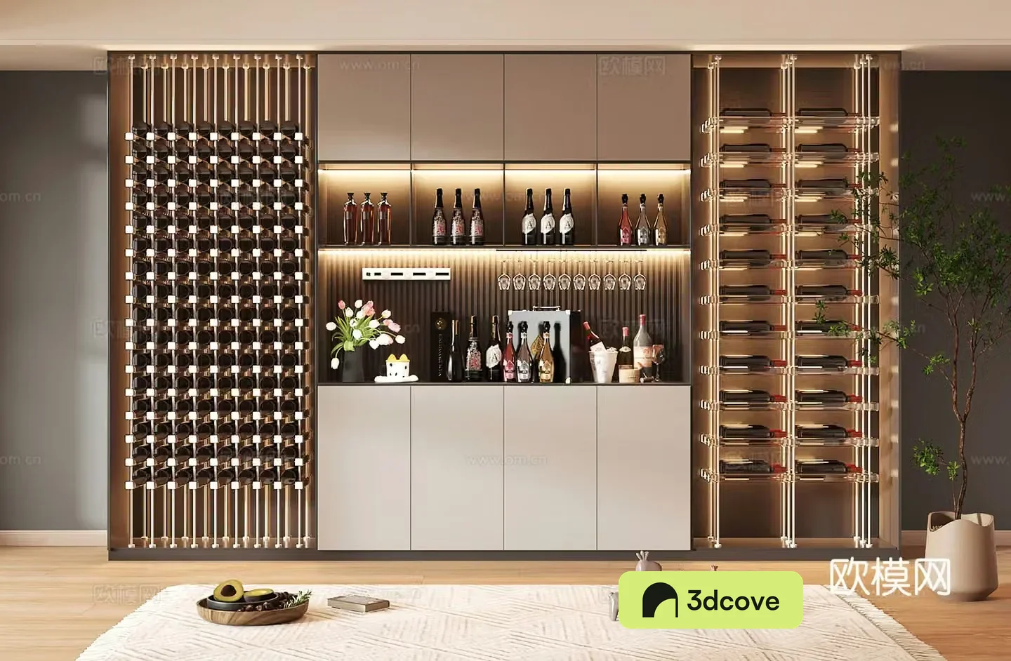 Wine cabinet design Wine cabinet red wine cabinet bar wine cabinet partition wine cabinet