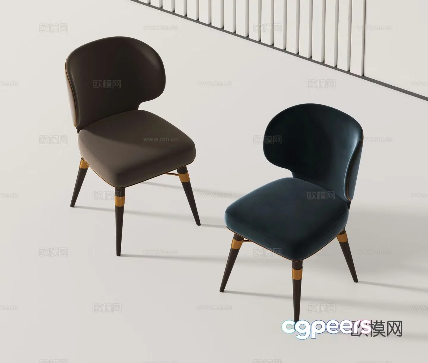 Modern chair single chair 3d model