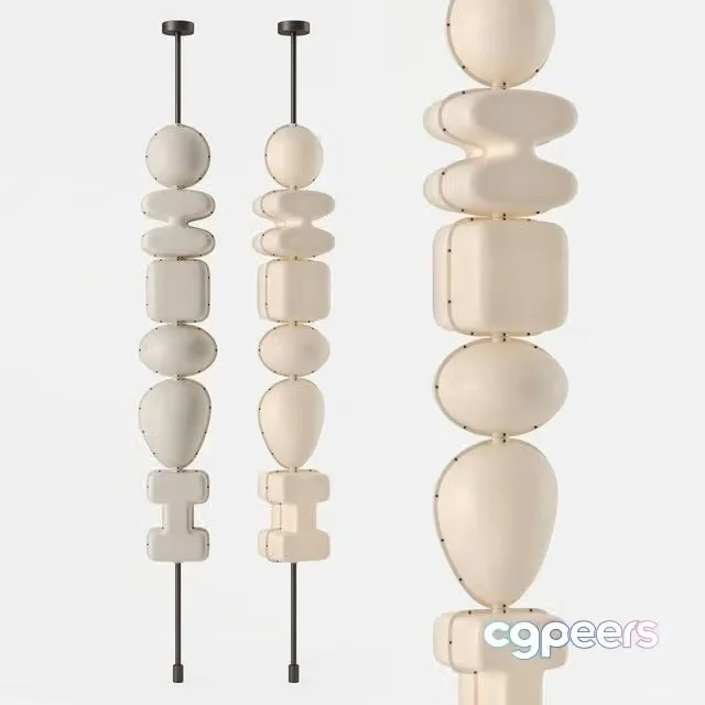 3ds Max Free – Lantern Stack Lamp by Anna Karlin