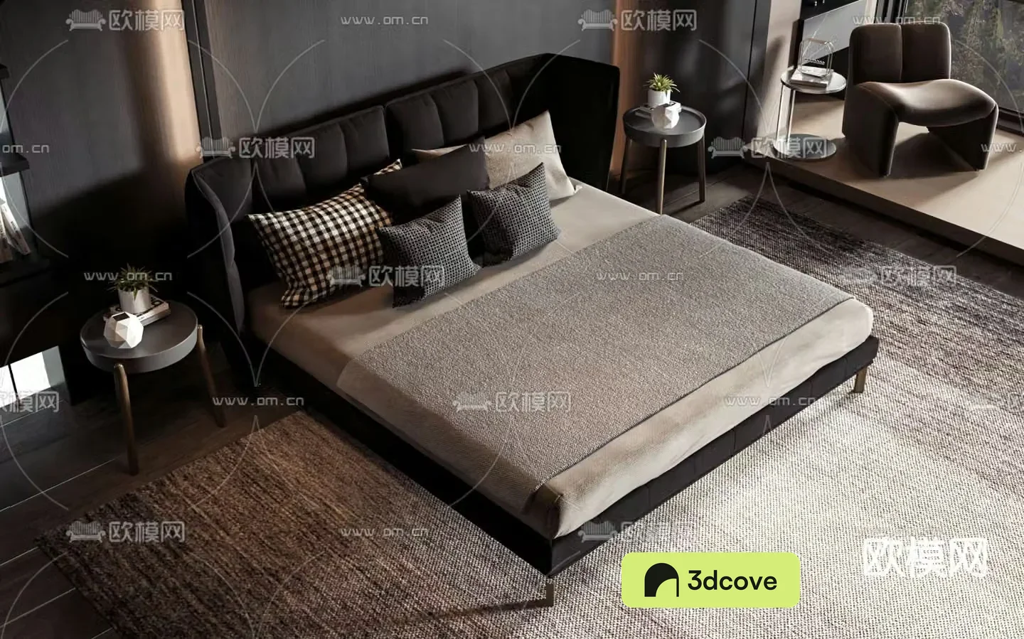 Commercial bed double bed