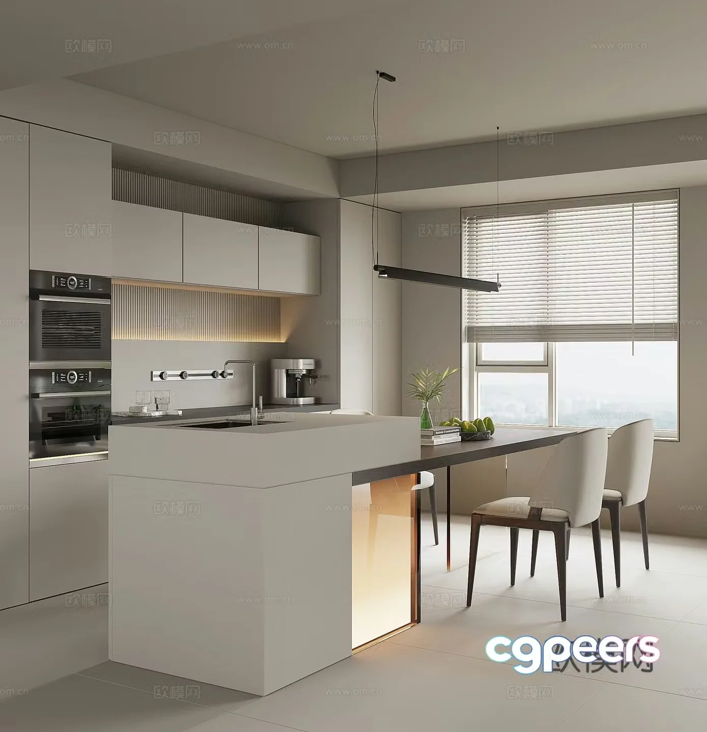 Modern Nakajima Restaurant 3D Model