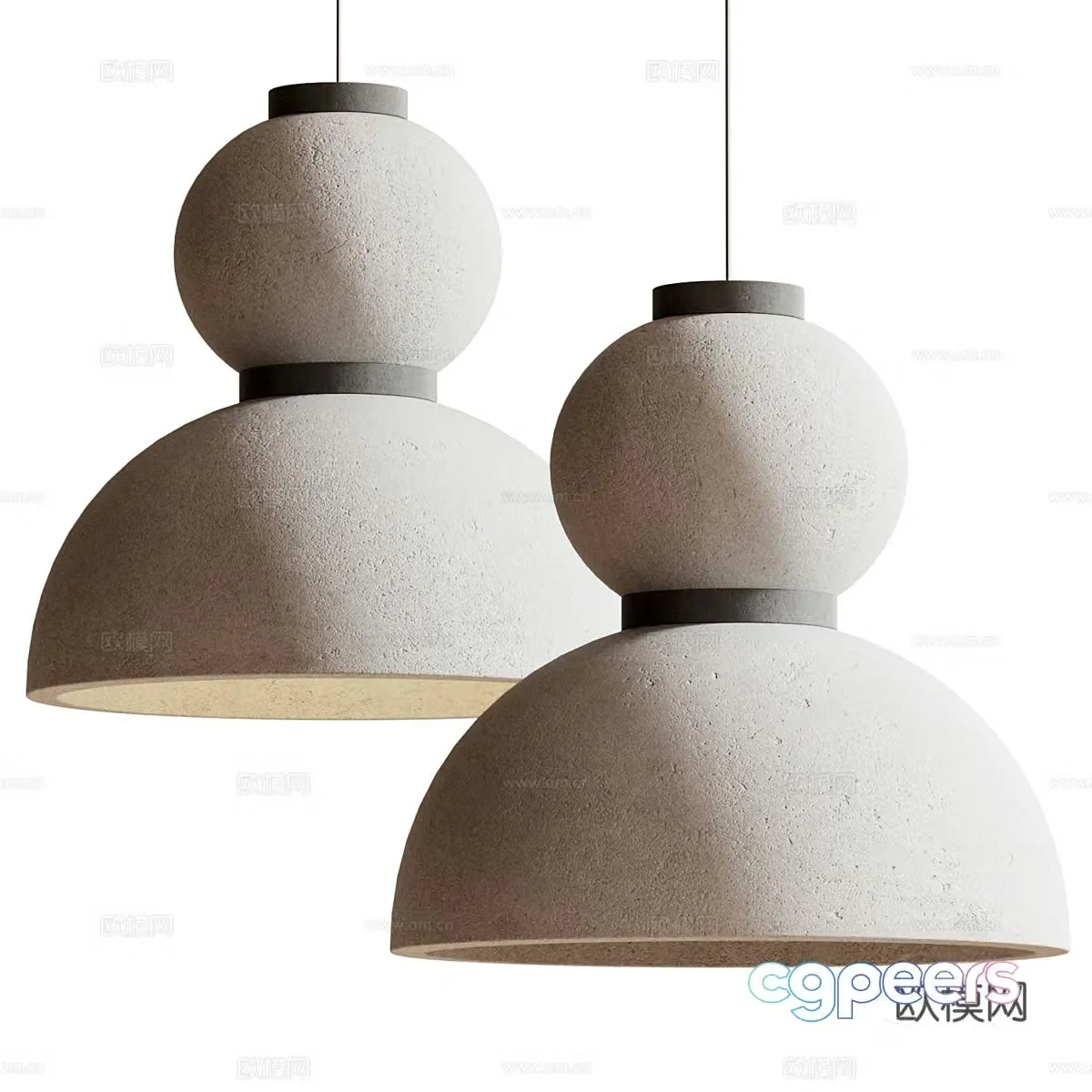 New Chinese style Wasabi Decorative Chandelier 3D Model