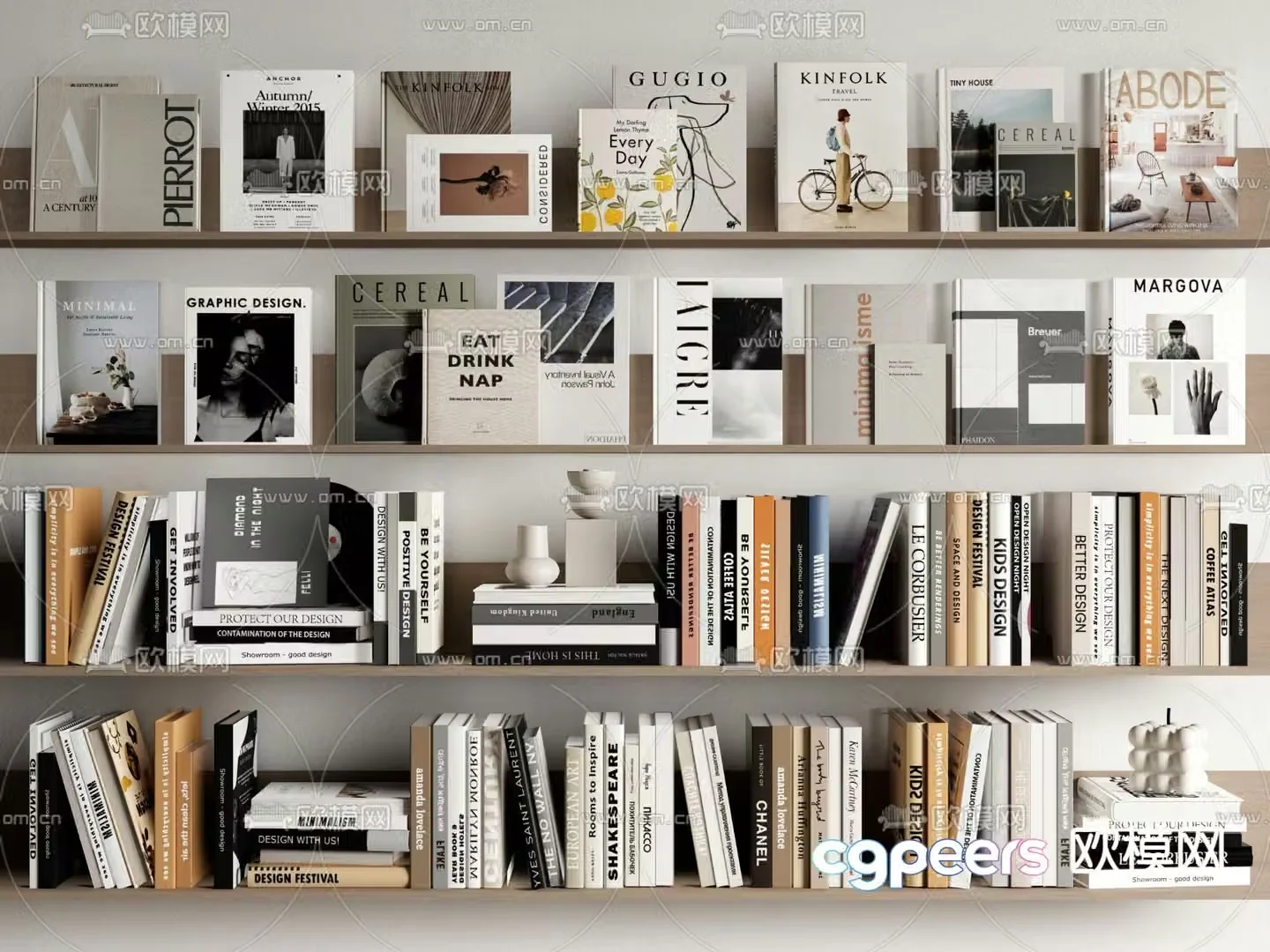 Books Books Magazine 3d Model