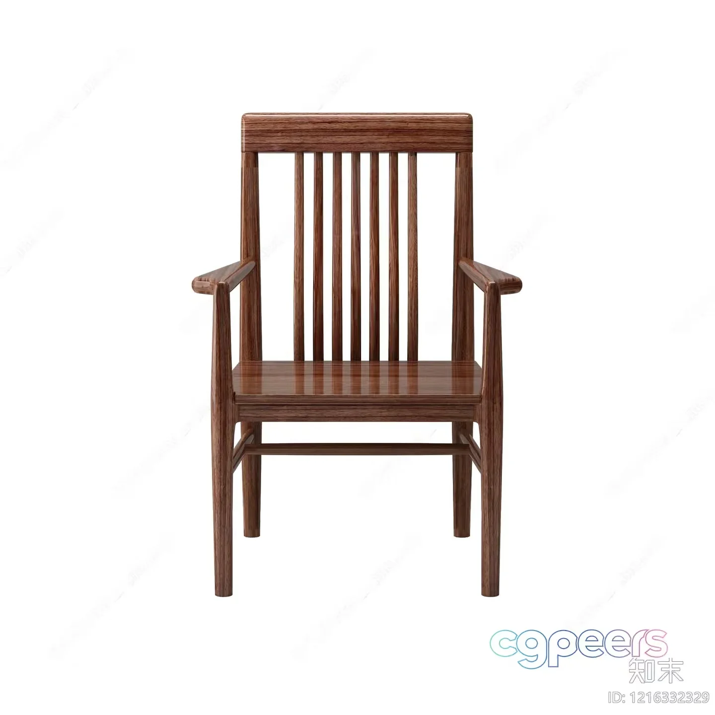 Wooden Dining Chair 3D Model – 15793 – VRAY Render