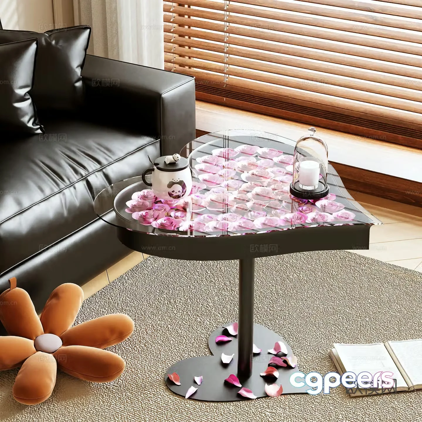 3D model of side table
