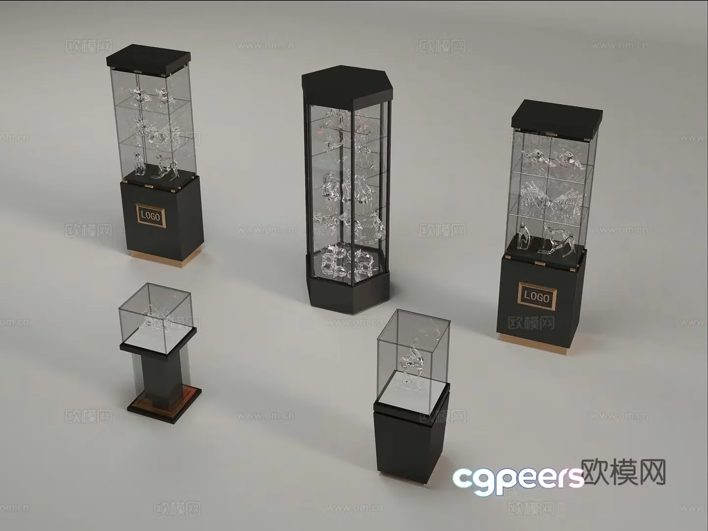 Display stand Showcase High cabinet Modeling cabinet Glass display cabinet Zhongdao cabinet 3D model
