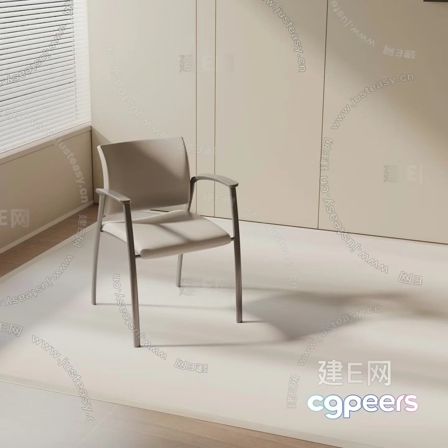 A Modern Chair In A Room 3D Model – 4100 – VRAY Render