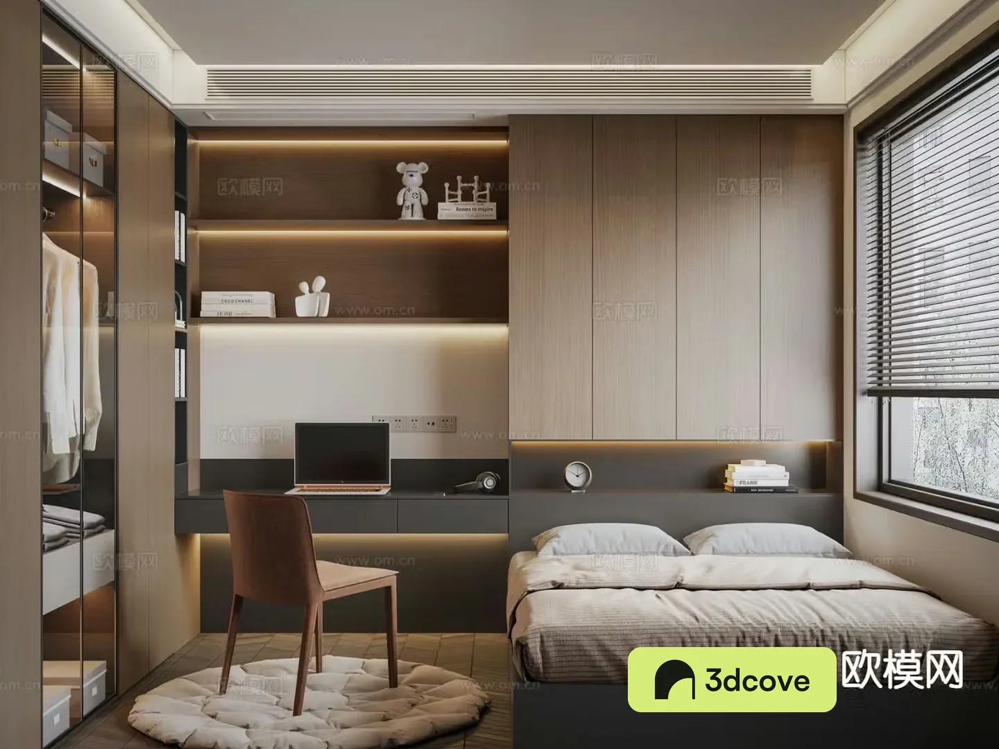 Italian tatami bedroom