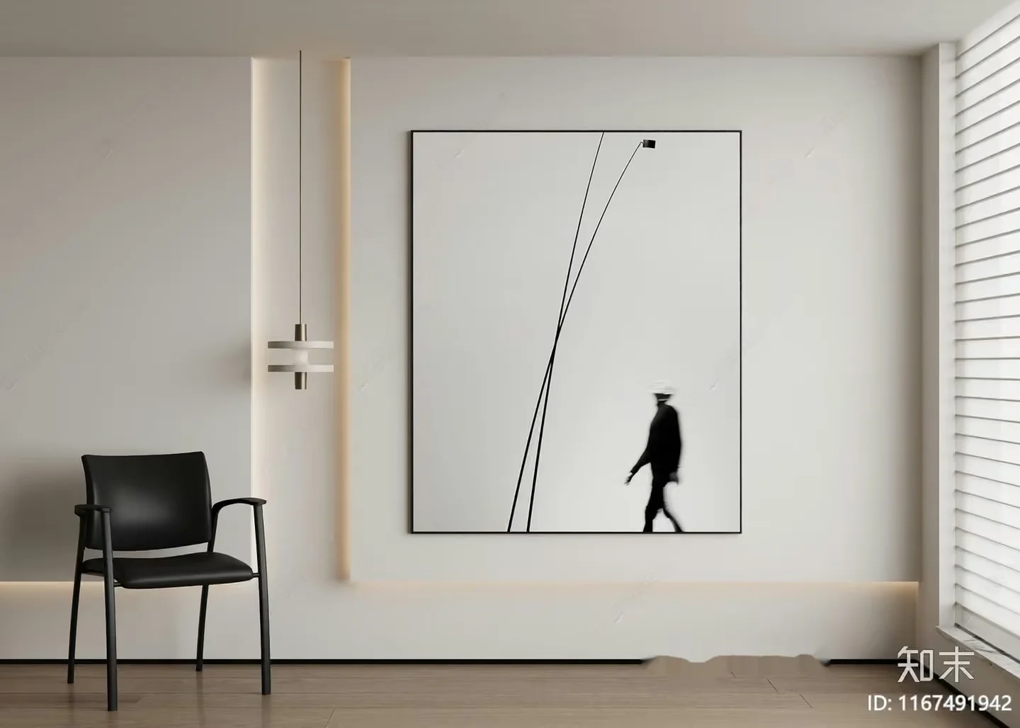 Modern Minimalist Art 3D Model – 21124 – VRAY Render