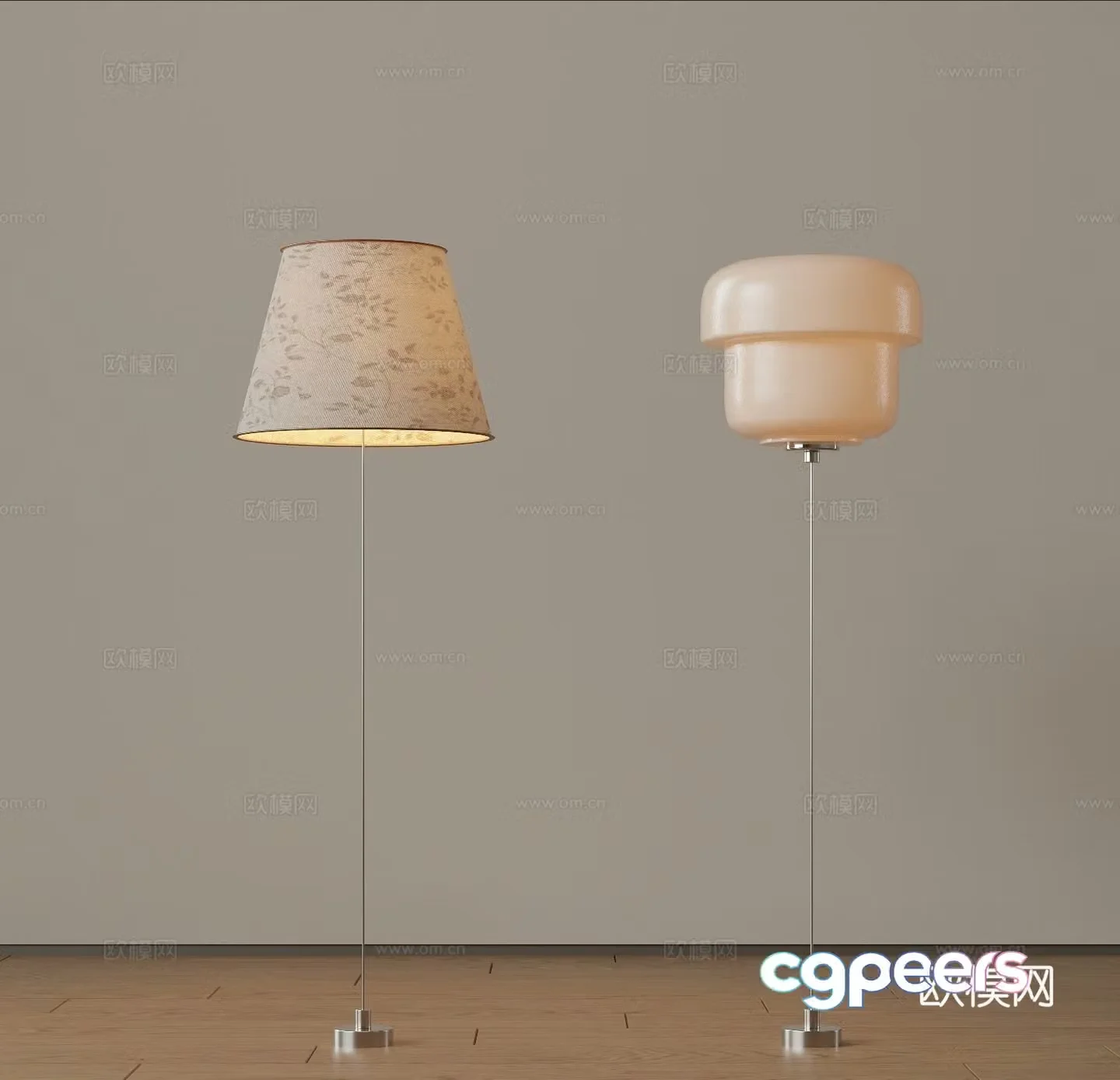 Modern medieval floor lamp Minimalist floor lamp Italian floor lamp Art floor lamp Creamy wind fall 3D model