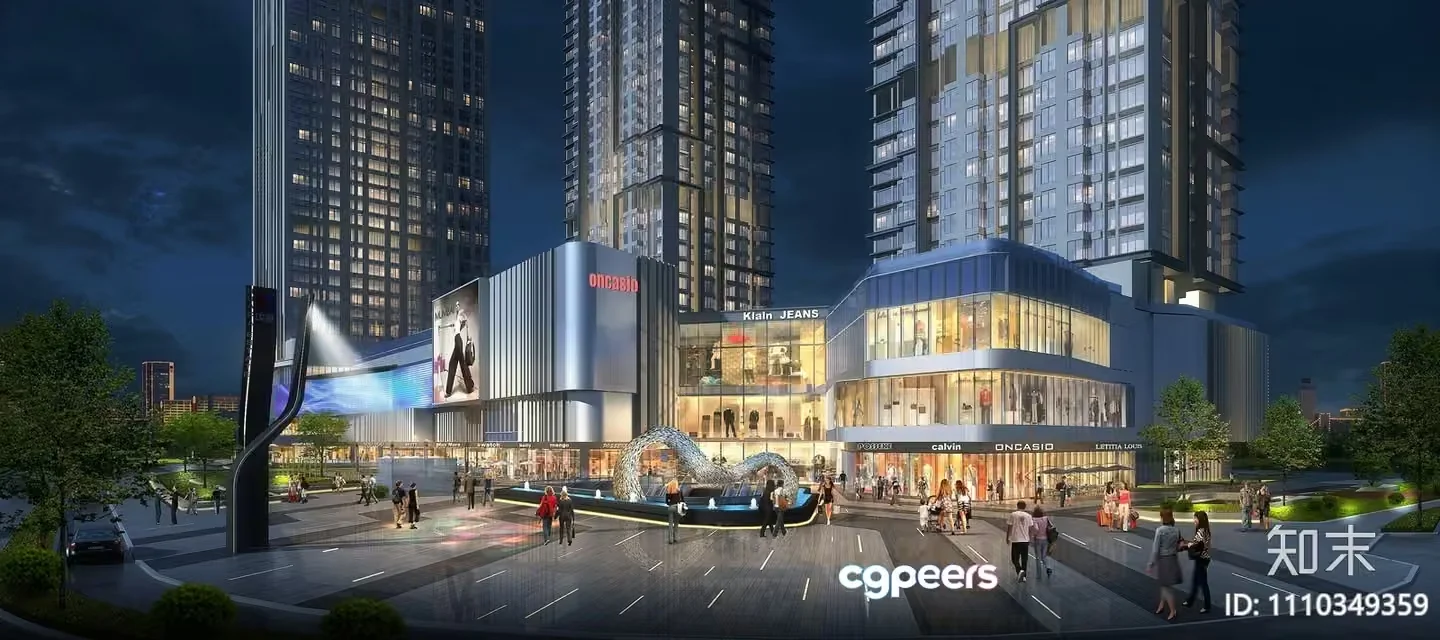Modern Cityscape 3D Model – 727 – VRAY Render