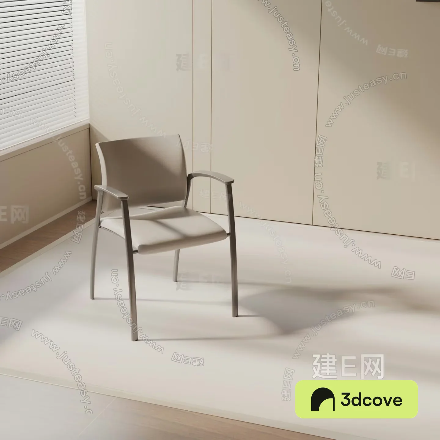 A Modern Chair In A Room