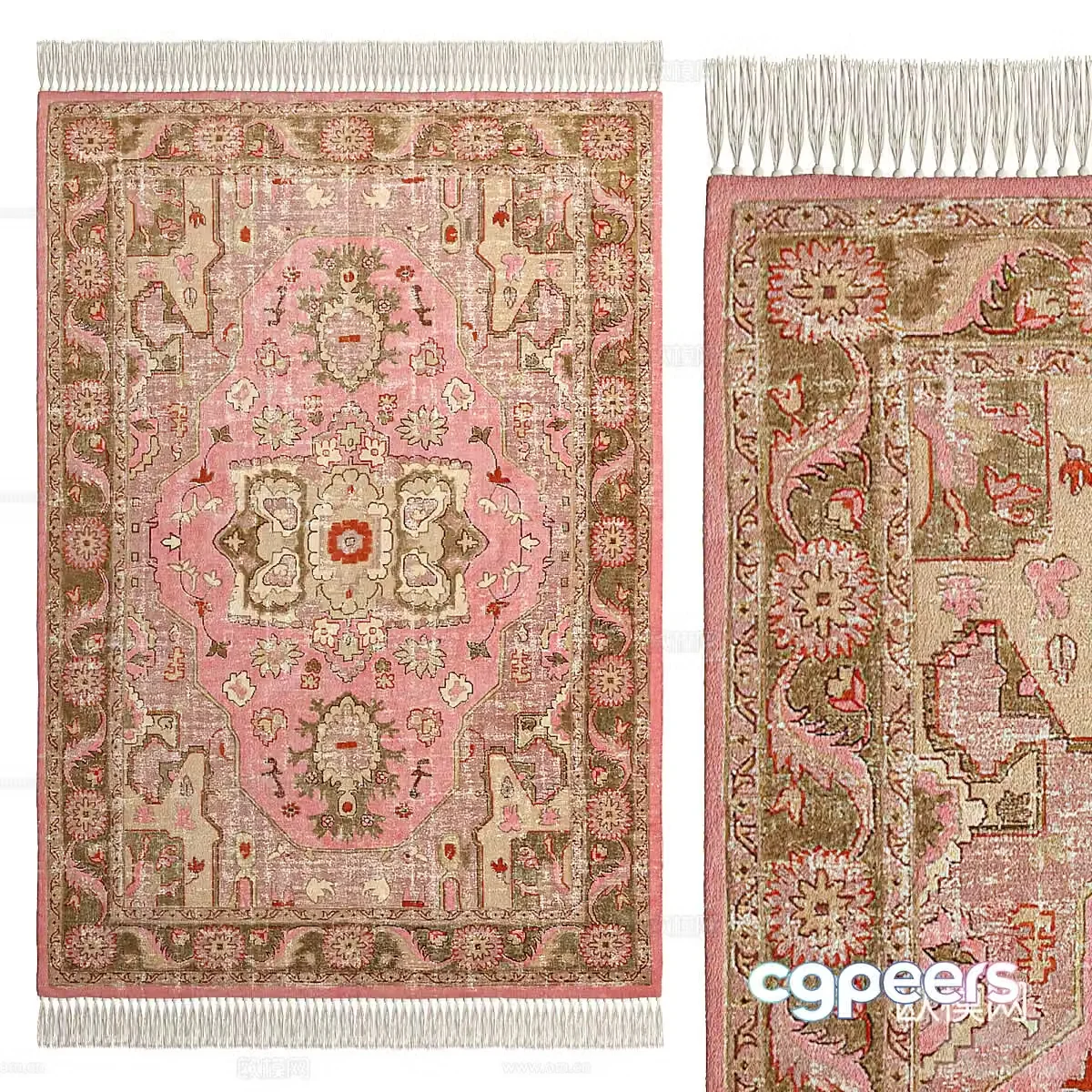 American Floris retro style cotton carpet 3d model