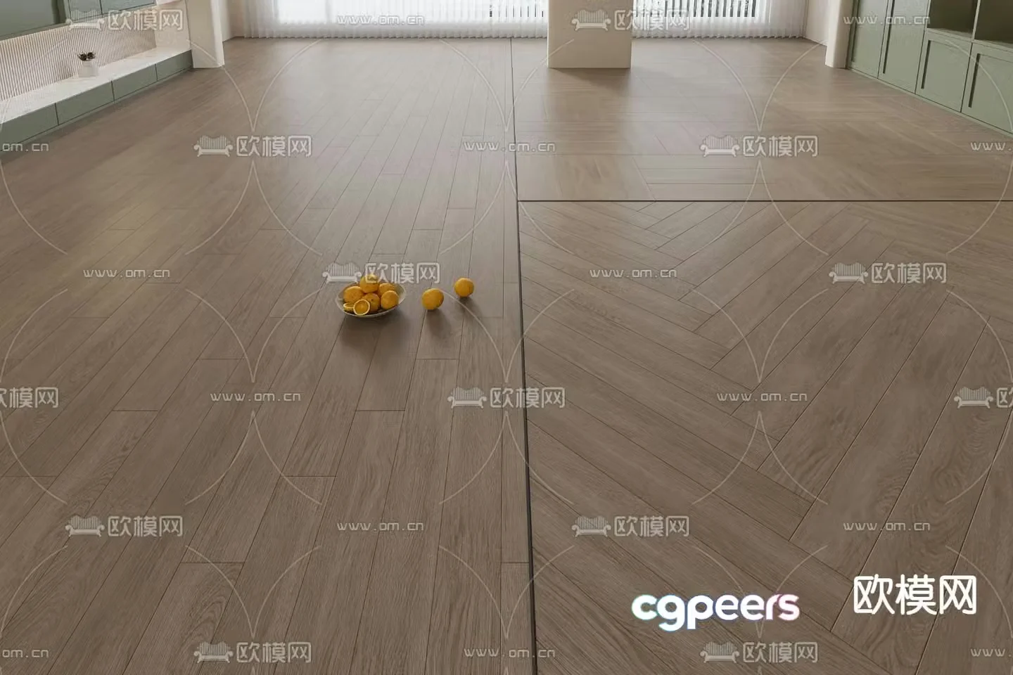 Wooden floor 3d model