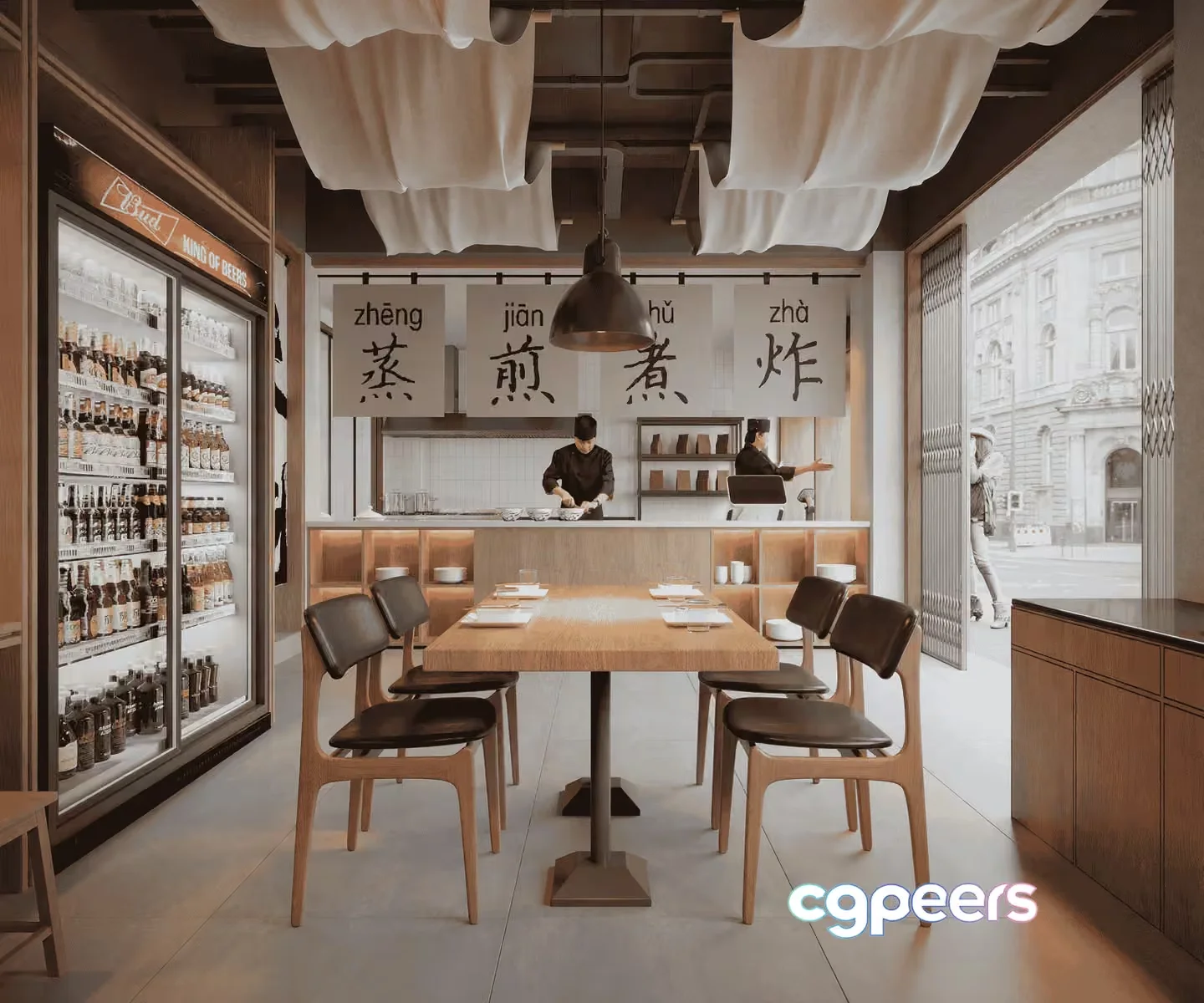 Modern Chinese Restaurant 3D Model – 18419 – VRAY Render