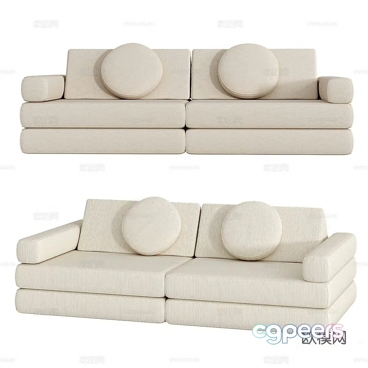 Modern children’s sofa 3d model