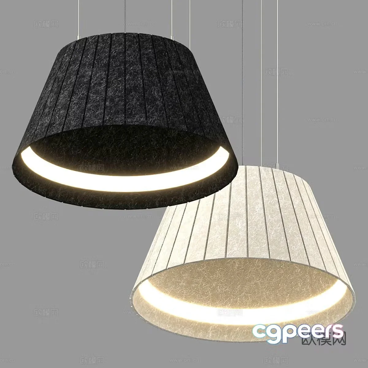 Simple chandelier restaurant chandelier 3d model