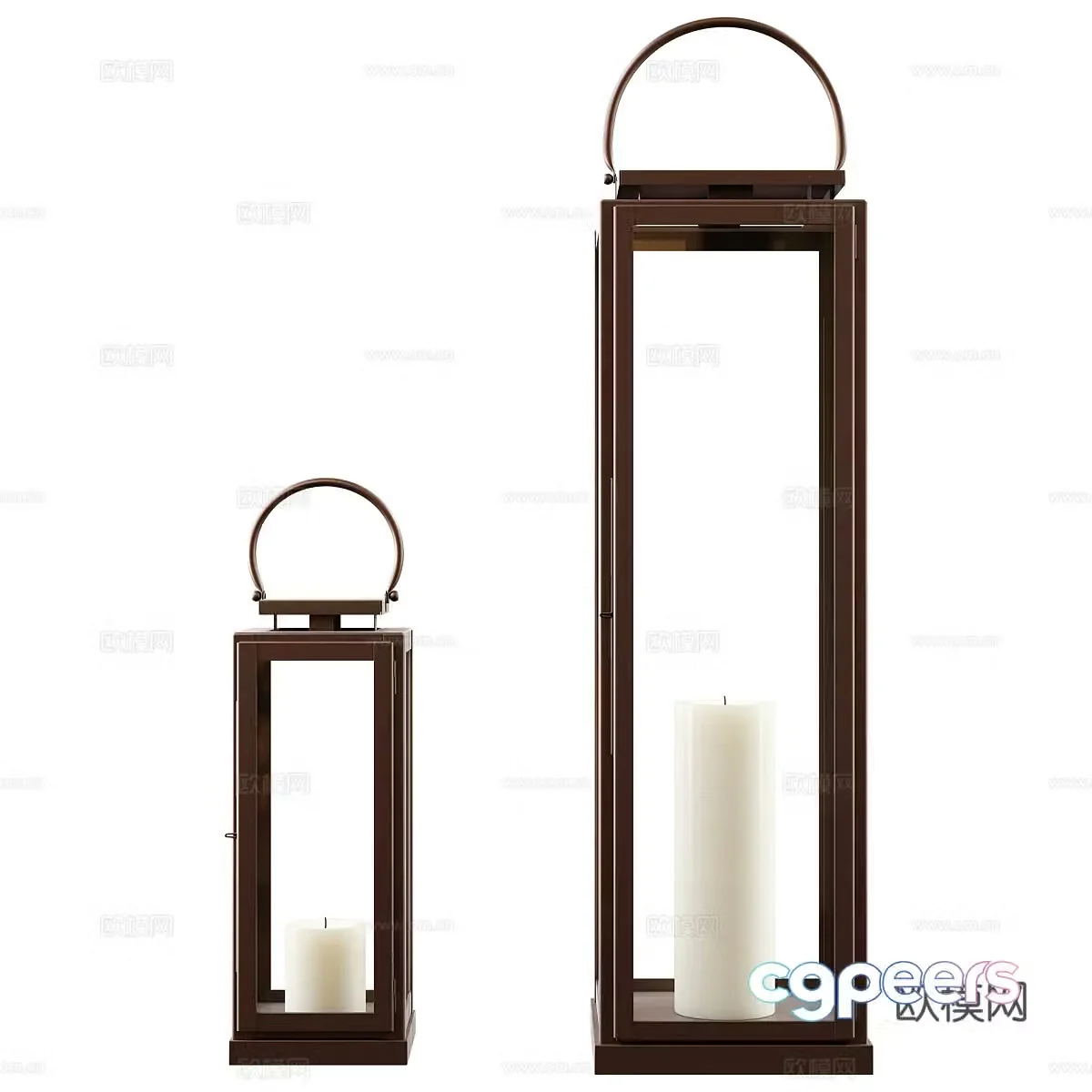 New Chinese style decorative desk lamp 3D model