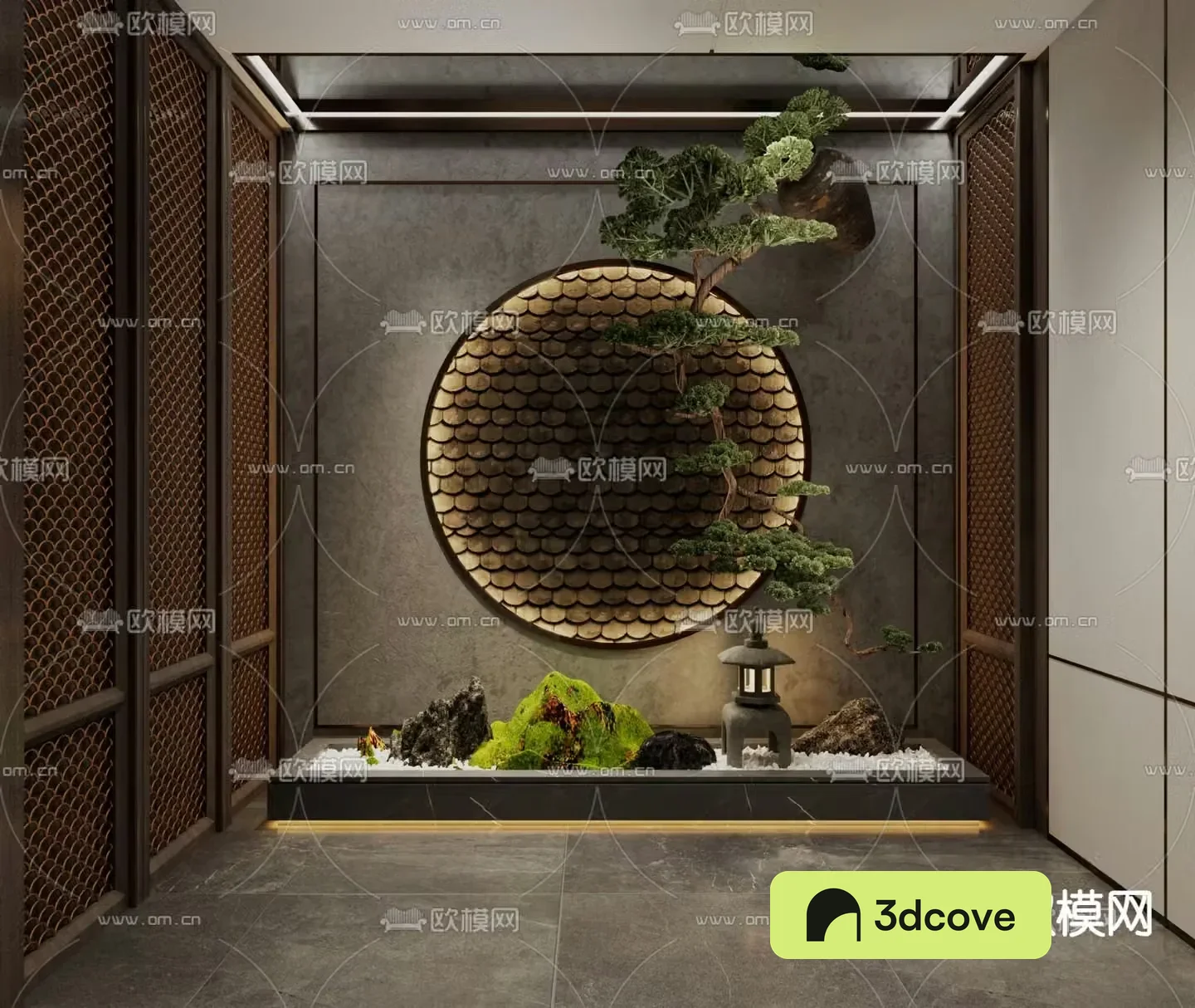 Indoor landscaping landscape sketch