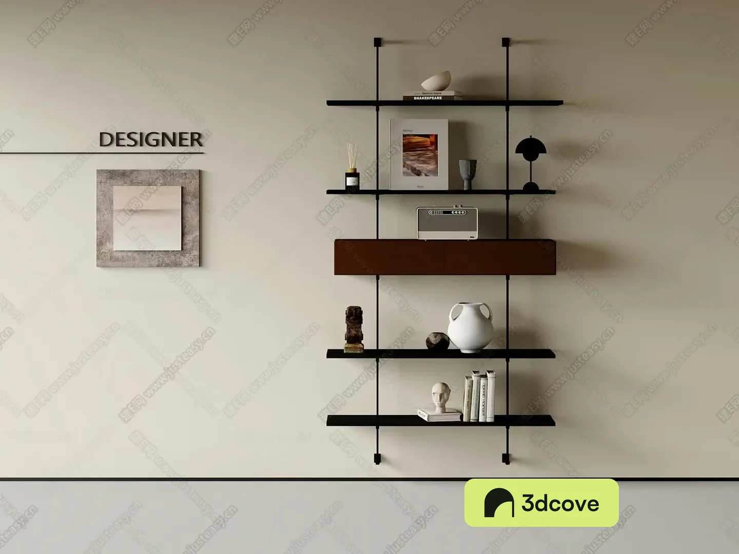 Modern Minimalist Shelving Unit