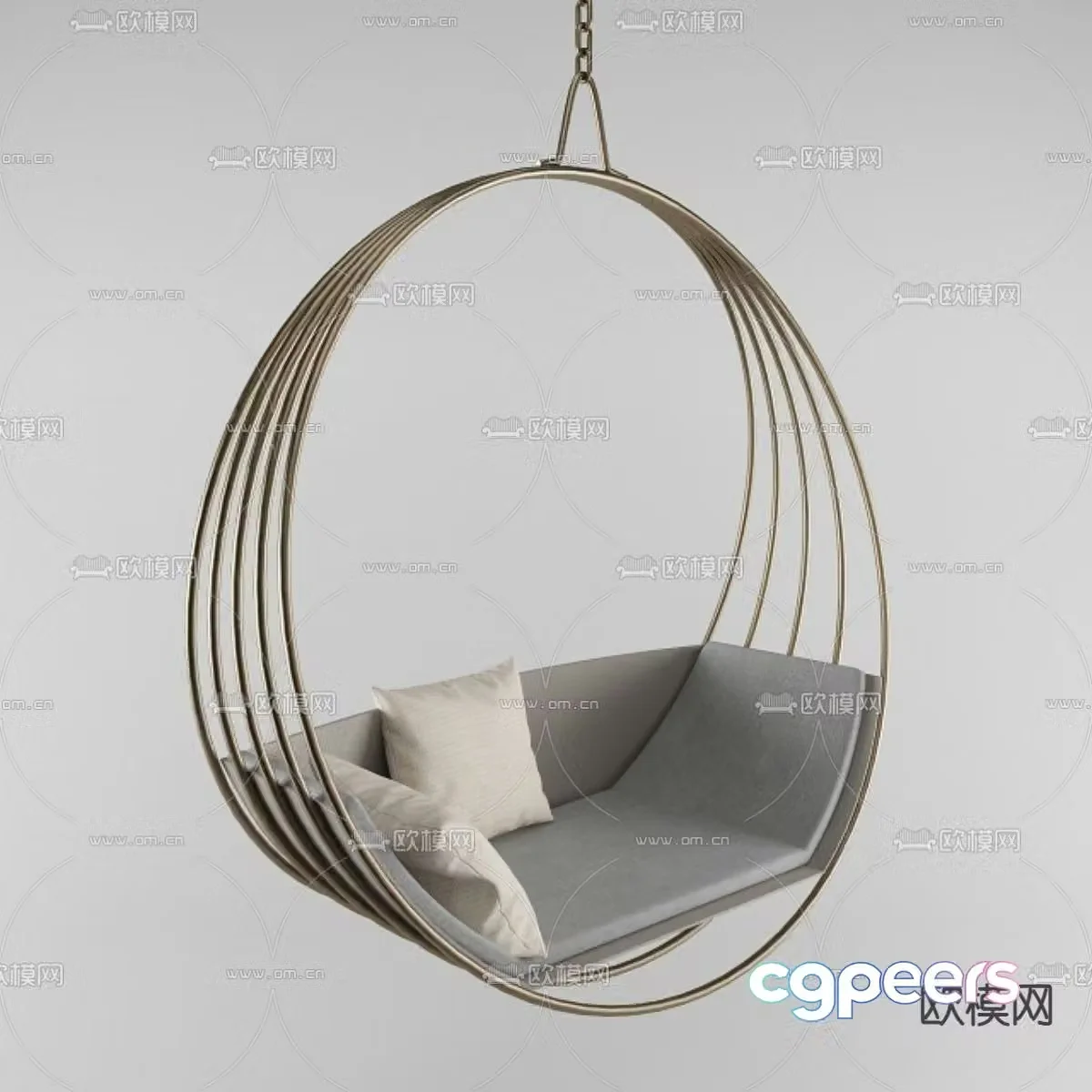 Hanging basket hanging chair 3d model