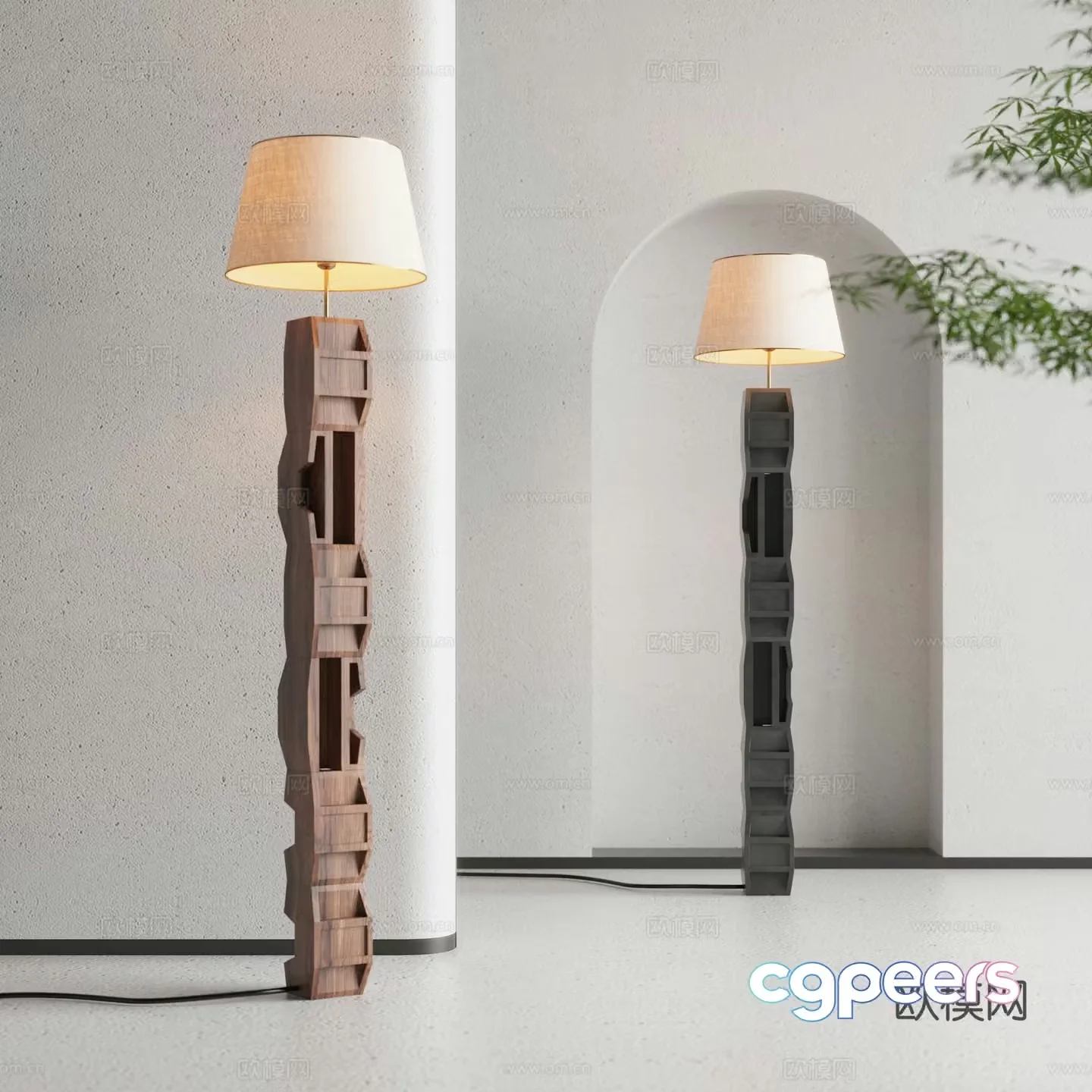 Jijifeng Floor Lamp 3D Model