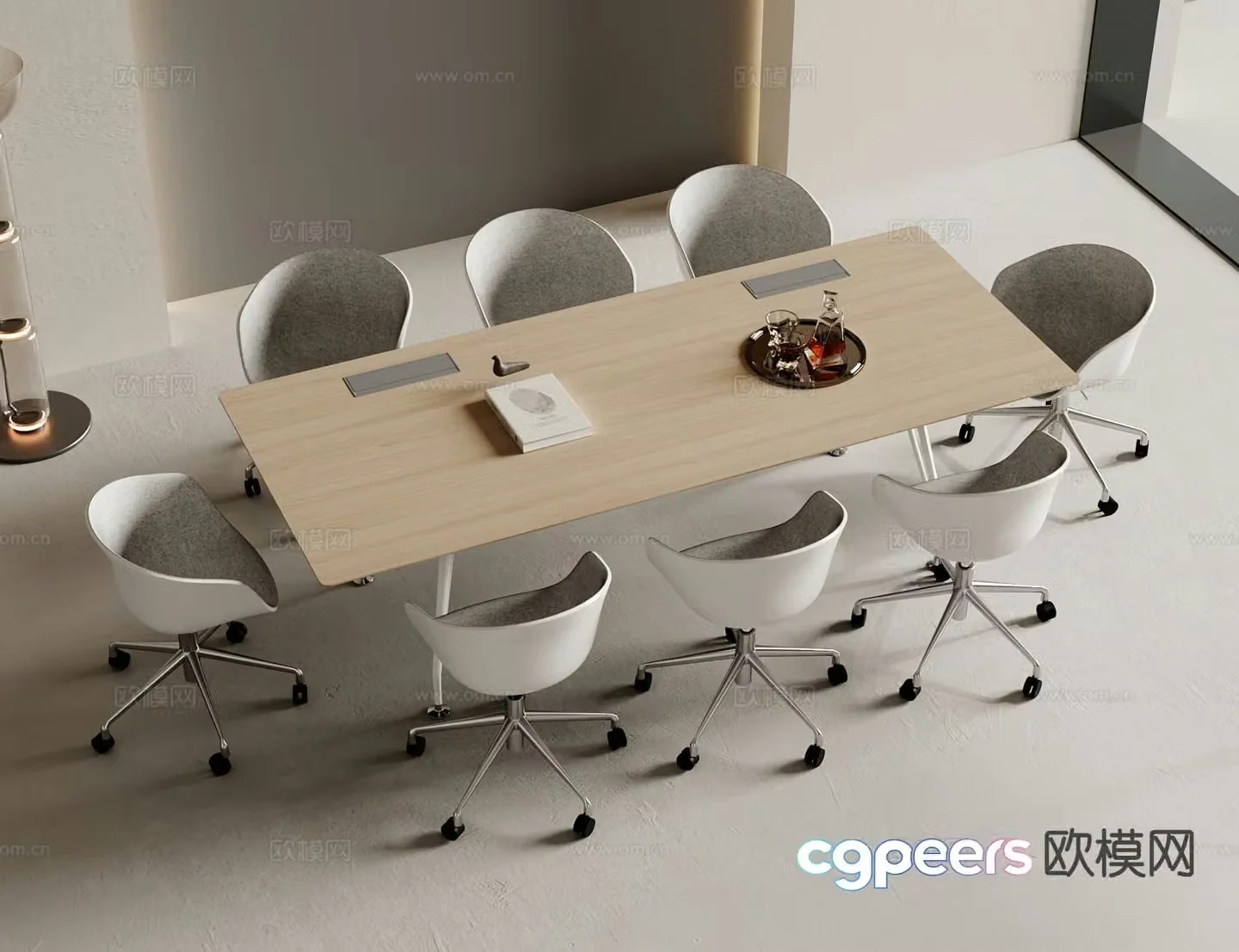 Modern conference table conference table 3d model