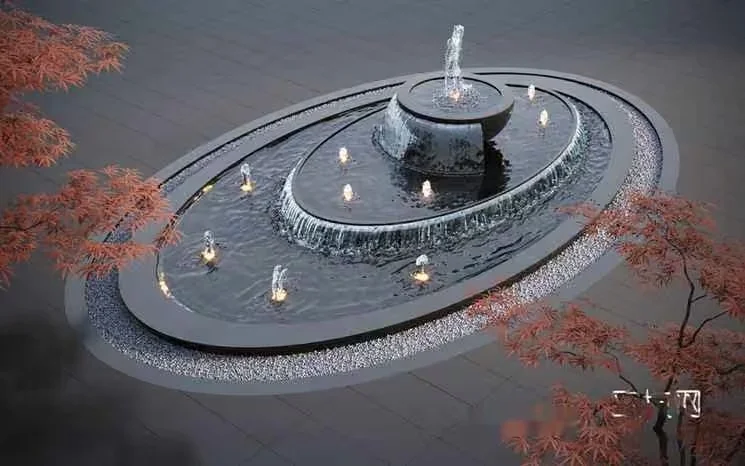 A Large Fountain 3D Model – 9129 – CORONA Render