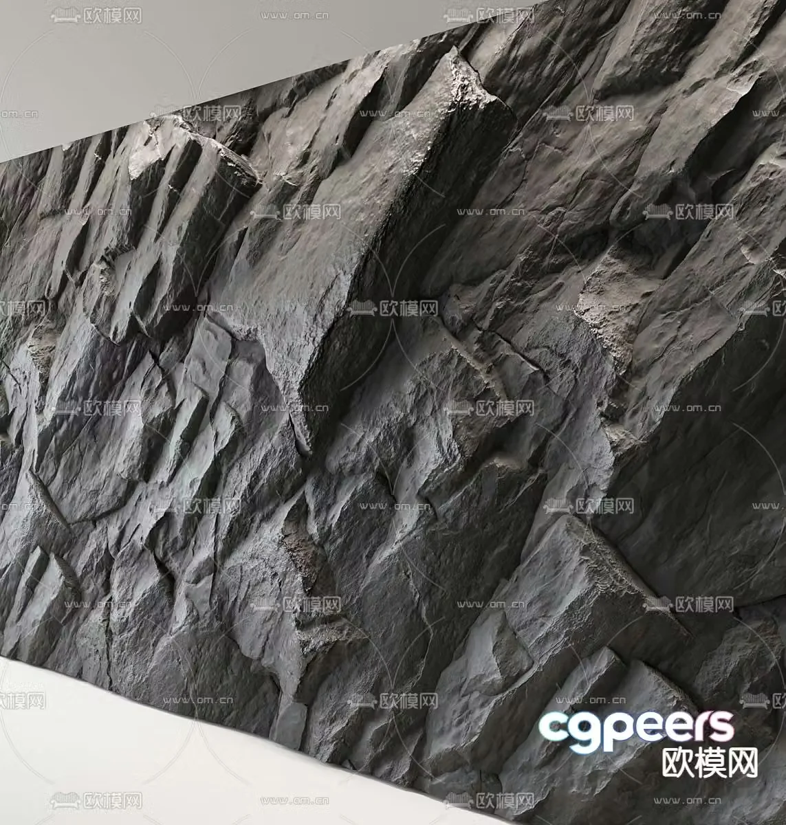 Rock wall Stone wall Modeling wall Molded stone wall 3d model