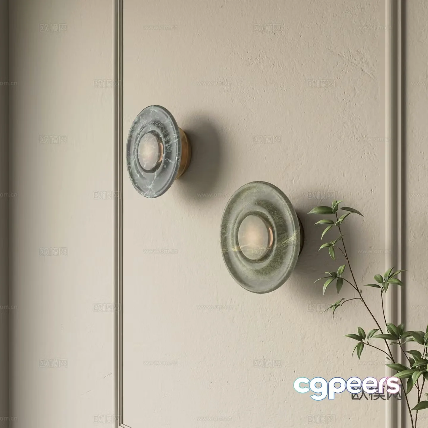 Modern wall lamp 3d model