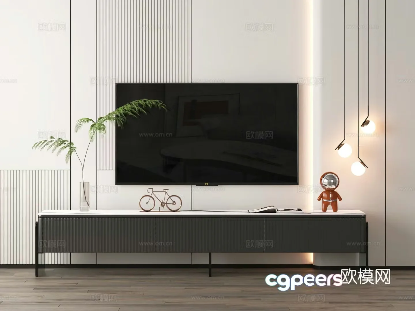 Modern TV cabinet 3d model