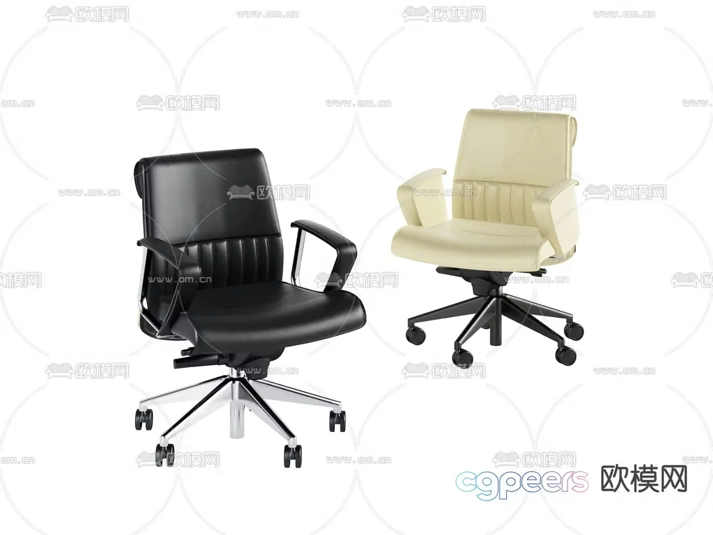 Office chair shift chair staff chair 3d model