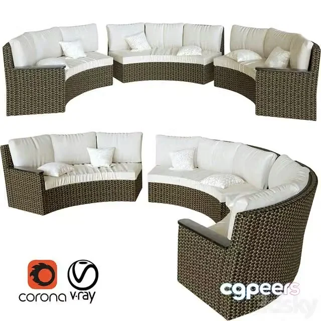 3ds Max Free – Garden sofa