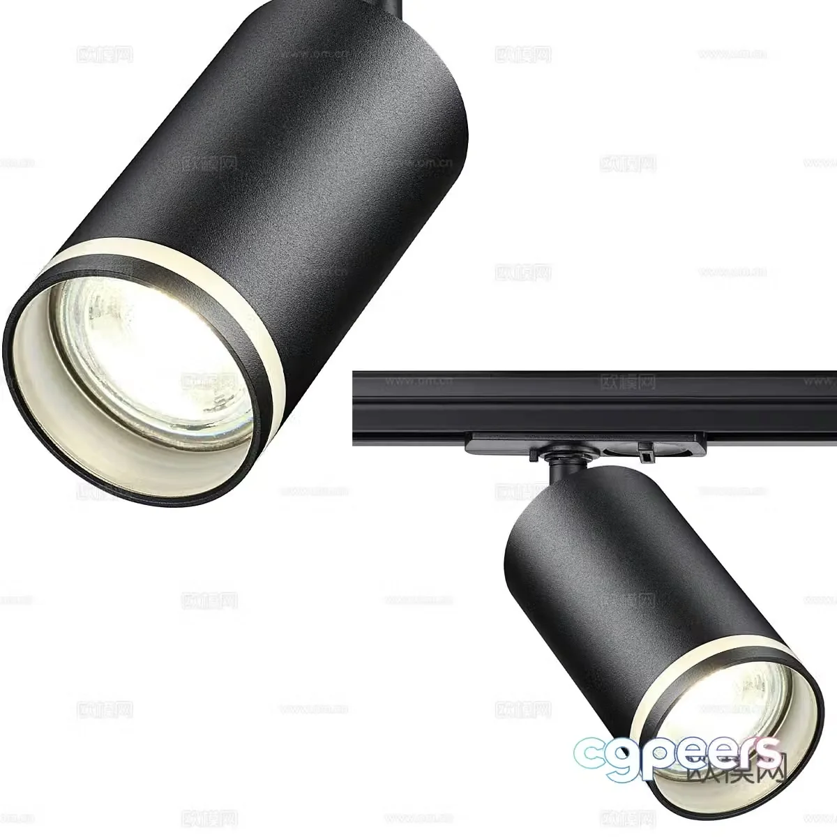 Modern downlight exhibition spotlight simple downlight 3d model