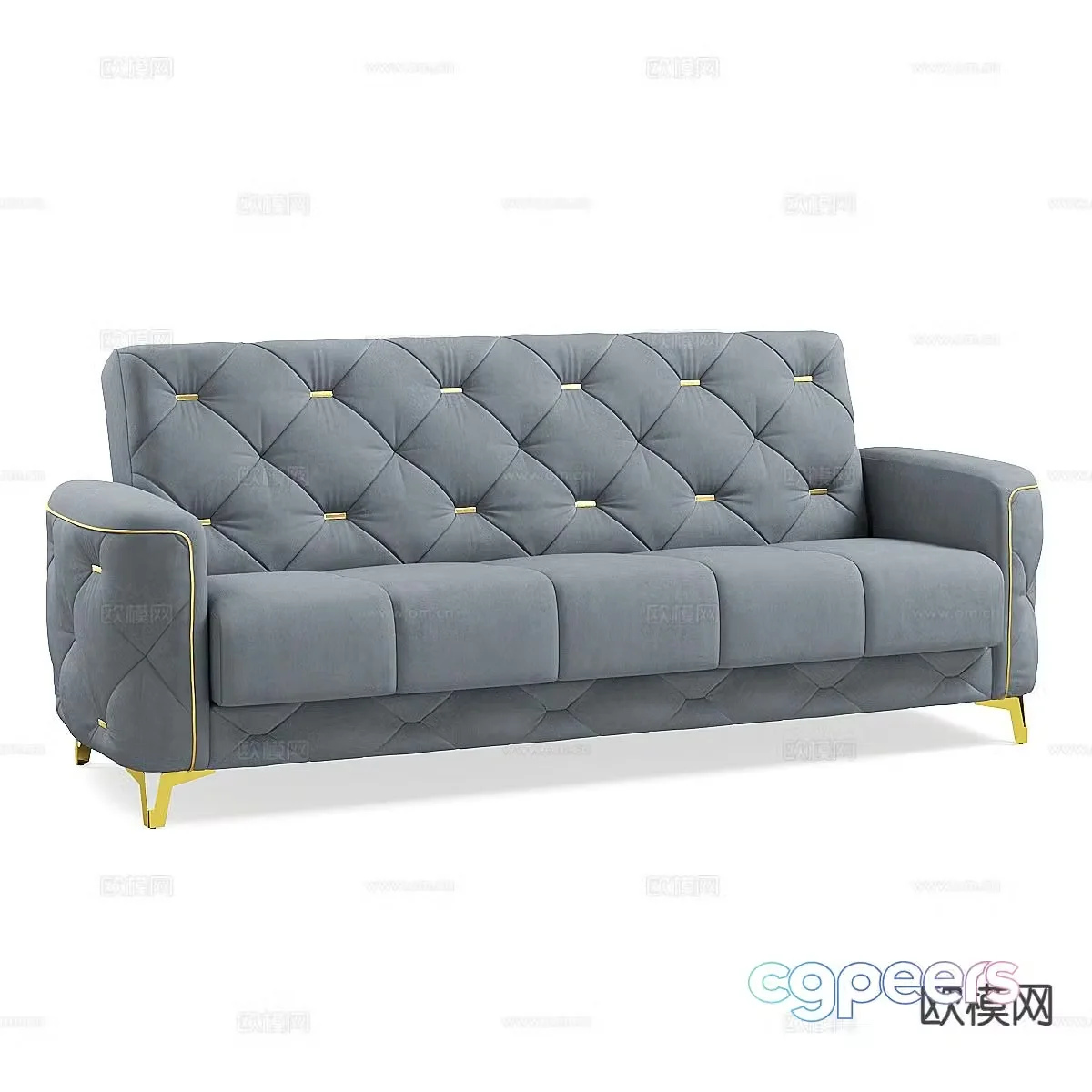 Nordic loveseat 3d model