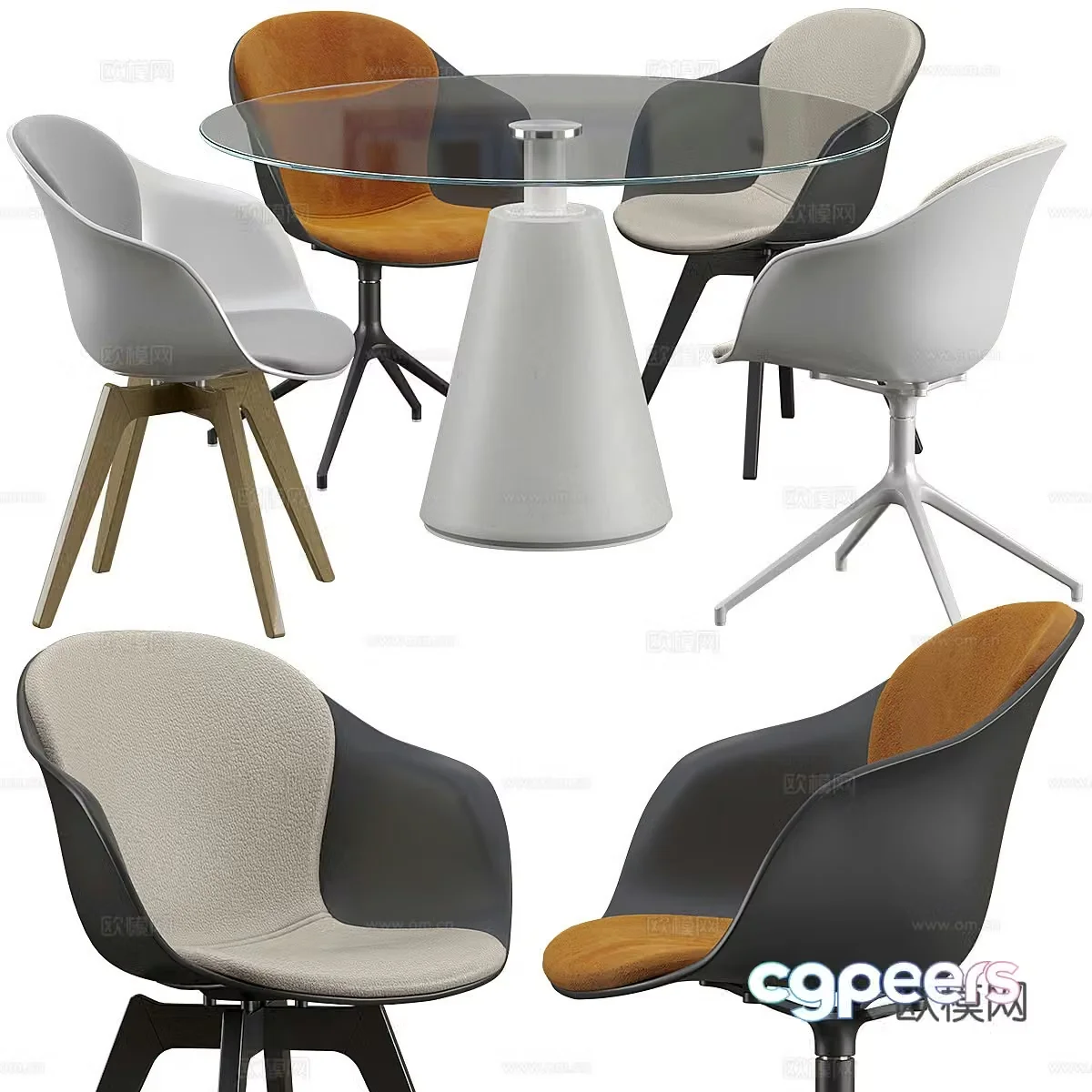Boconcept-Adelaide Chair 3d Model