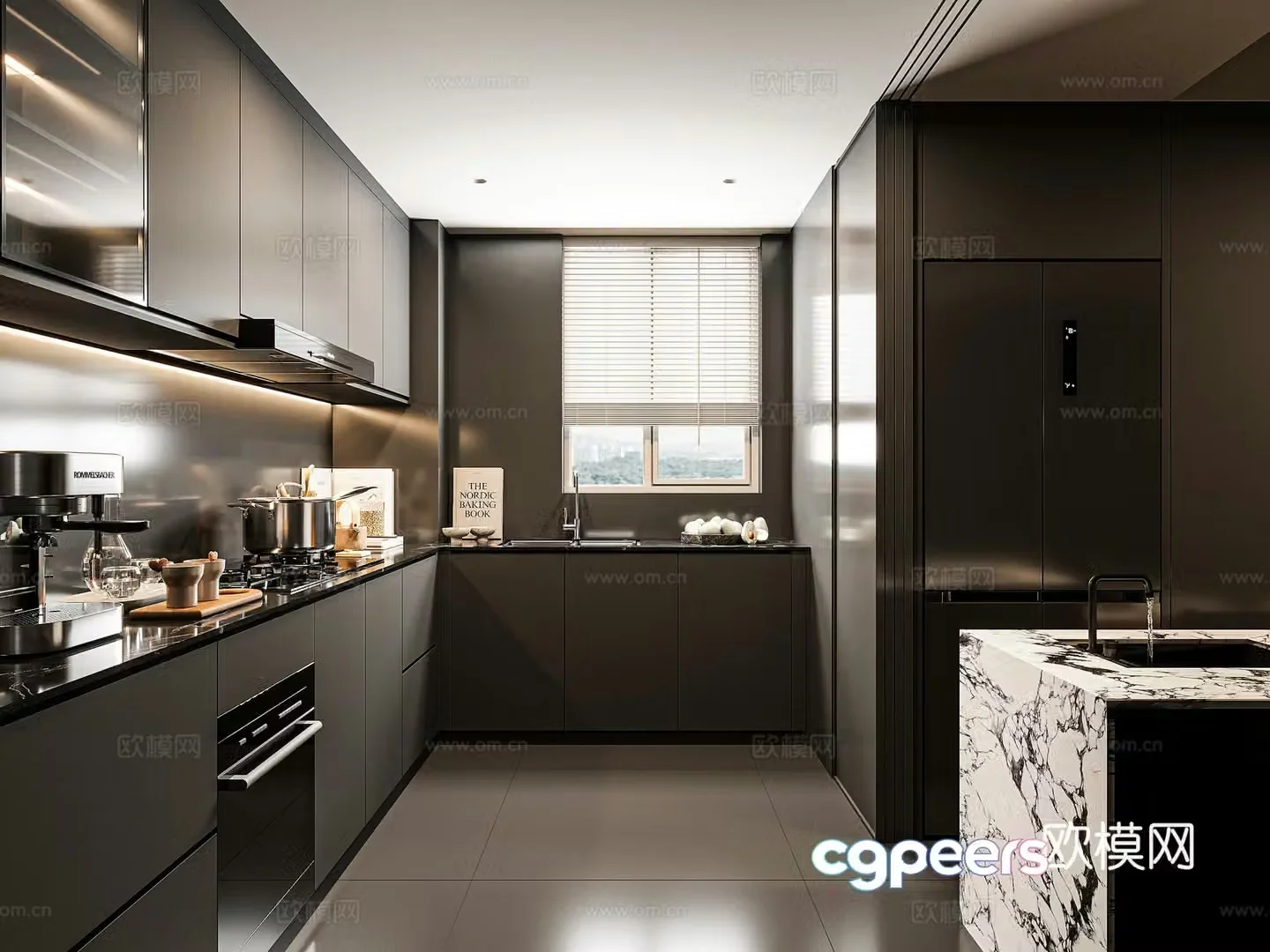Modern kitchen 3d model