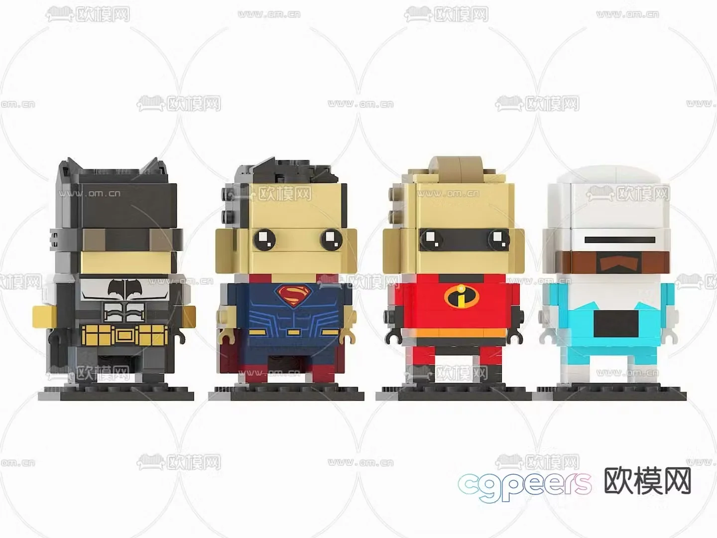 Modern Marvel Lego toy figure 3d model
